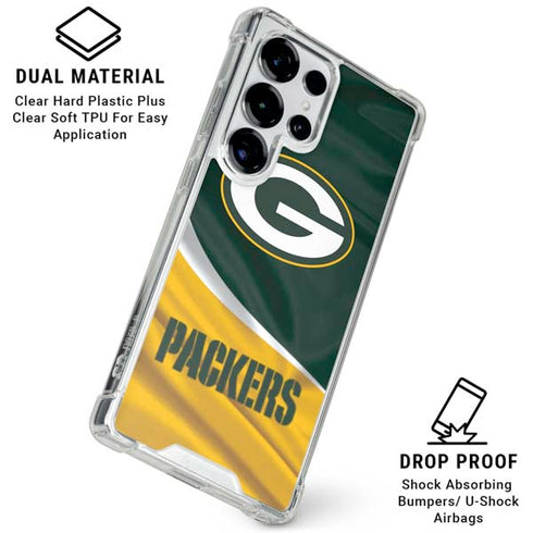 NFL Green Bay Packers Galaxy S25 Ultra Clear Case